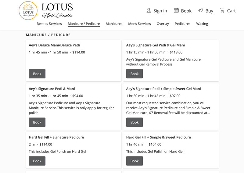 Book Online Lotus Nail Studio